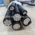 conductor desnudo de aac / acsr / aaac y cable ABC superior aislado xlpe / pe